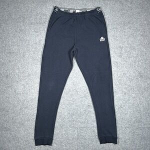 Kappa Sweatpants Men's Size Large Navy Blue Cuffed Elastic Waist Band